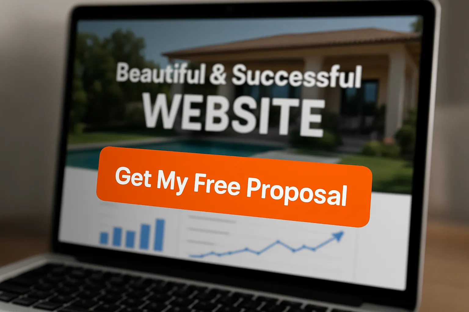 A call to action button to get a free proposal for the best website design services.